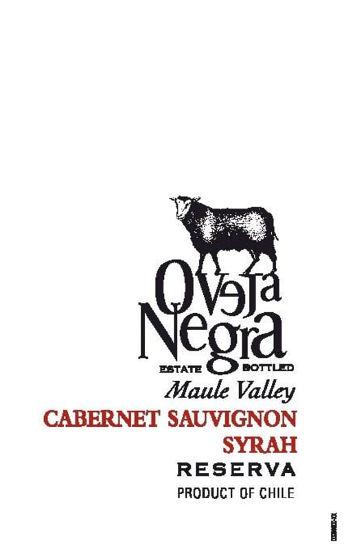 Oveja Negra Reserva Cabernet Sauvignon Shiraz 2013 Front Label