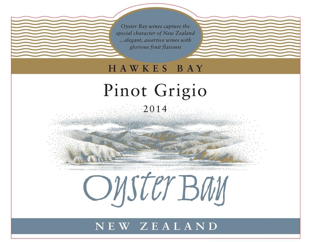 Oyster Bay Pinot Grigio 2014 Front Label