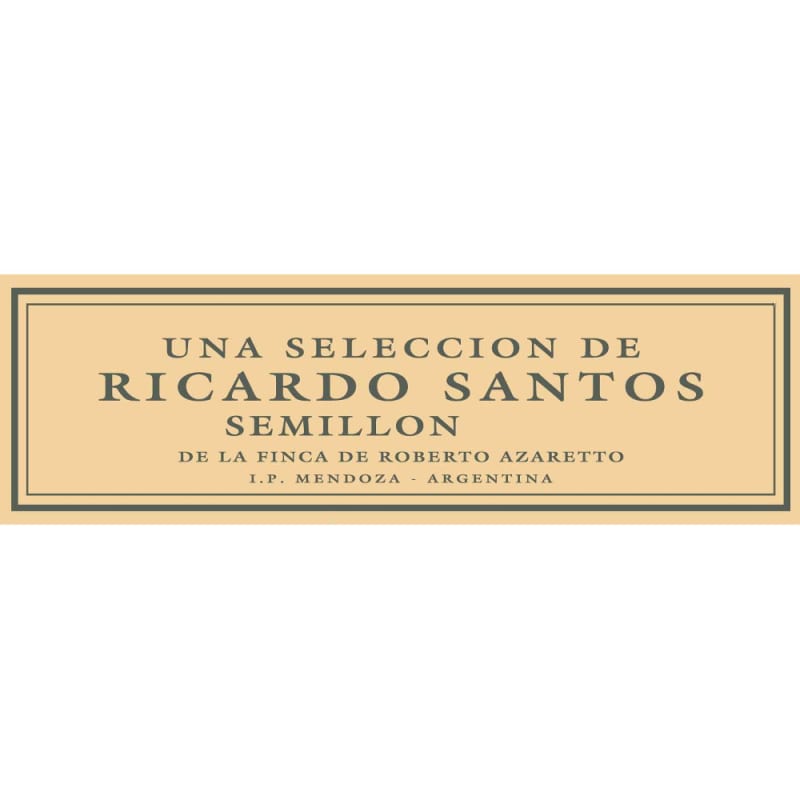 Ricardo Santos Semillon 2014 Front Label
