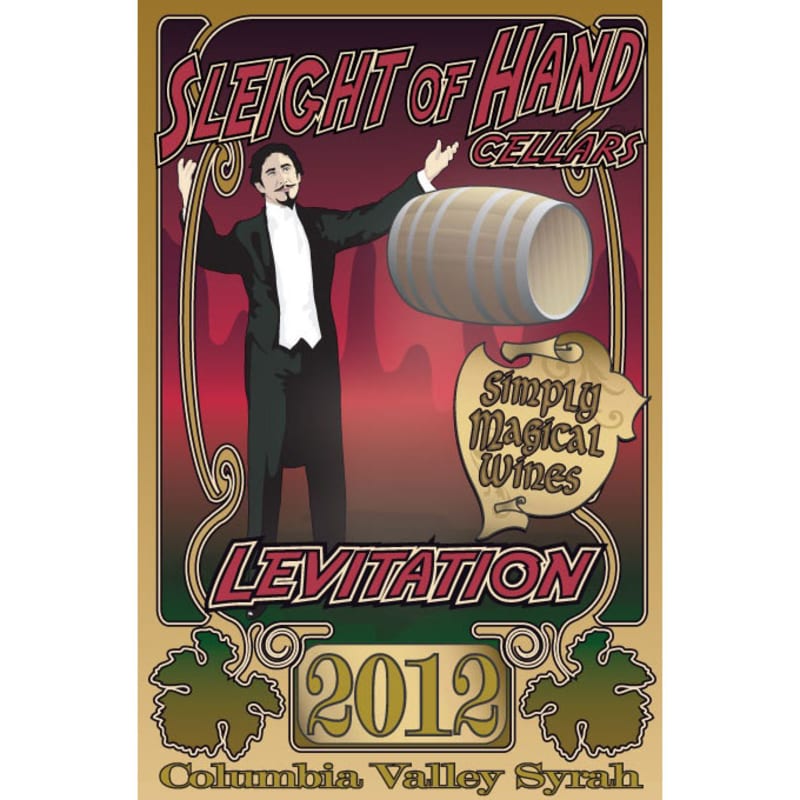 Sleight Of Hand Levitation Syrah 2012 Front Label