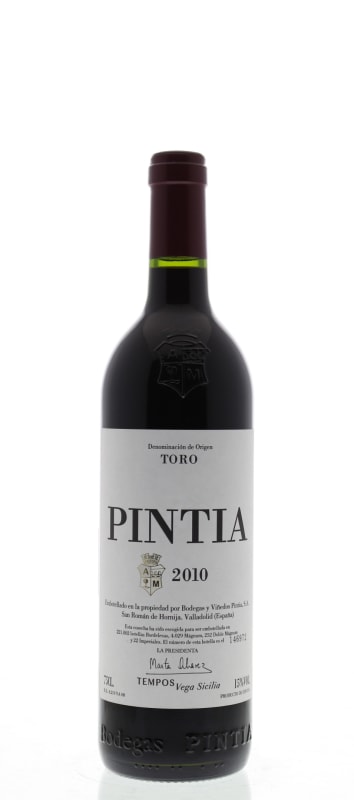 Tempos Vega Sicilia Pintia 2010 Front Bottle Shot