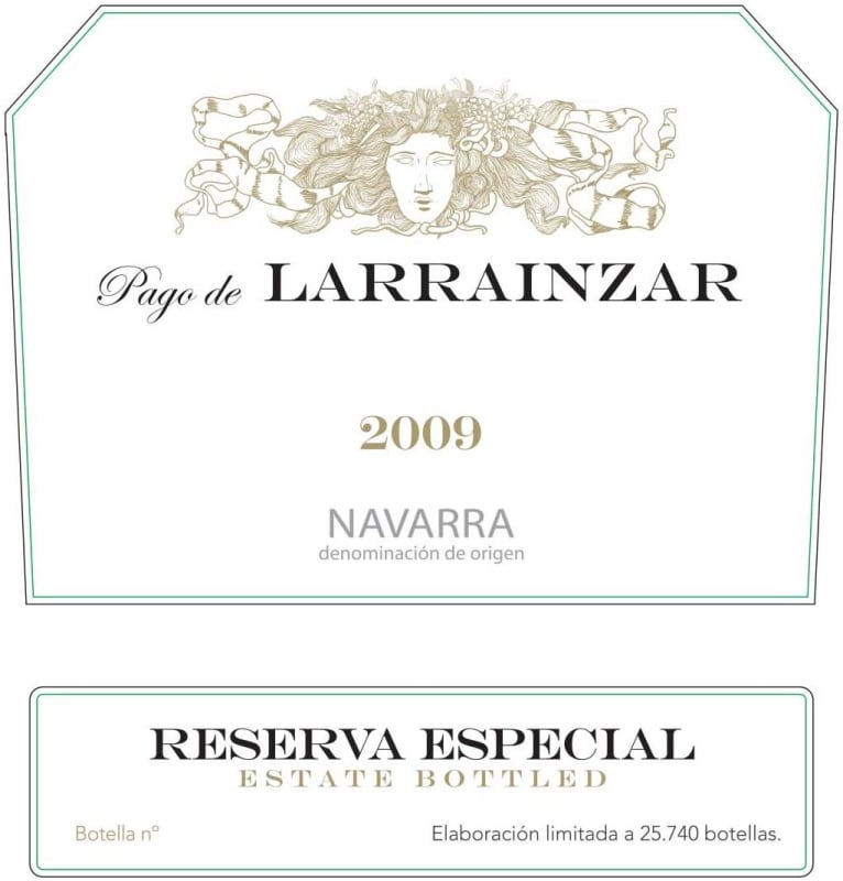 Pago de Larrainzar Especial Reserva 2009 Front Label