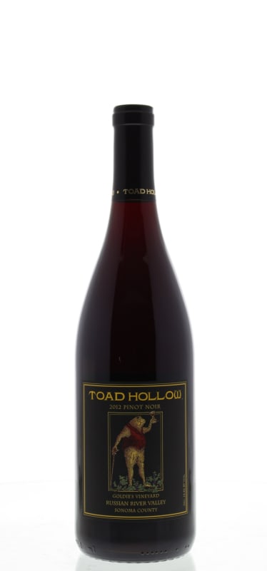 Toad Hollow Pinot Noir Goldie's Vineyard 2012 Front Bottle Shot