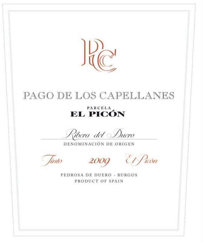 Pago de Los Capellanes El Picon Tinto 2009 Front Label