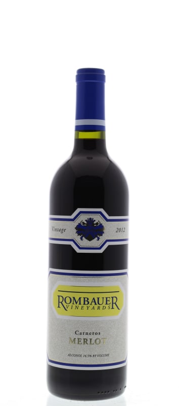 Rombauer Merlot 2012 Front Bottle Shot