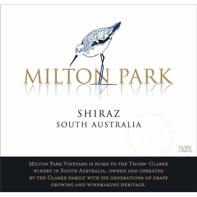 Thorn-Clarke Milton Park Shiraz 2013 Front Label