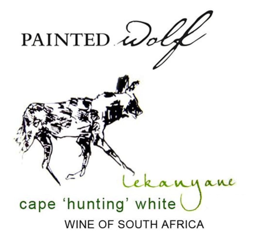 Painted Wolf Lekanye Cape Hunting White 2011 Front Label