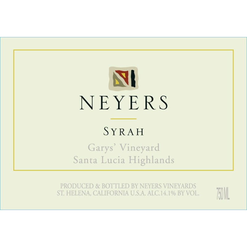 Neyers Garys' Vineyard Syrah 2013 Front Label