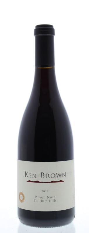 Ken Brown Sta. Rita Hills Pinot Noir 2012 Front Bottle Shot