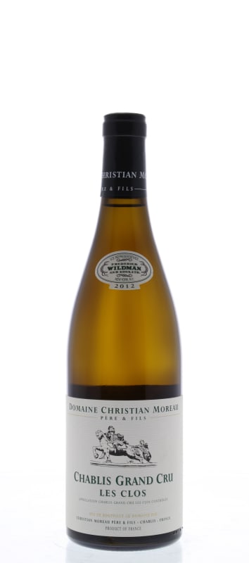 Christian Moreau Chablis Les Clos Grand Cru 2012 Front Bottle Shot