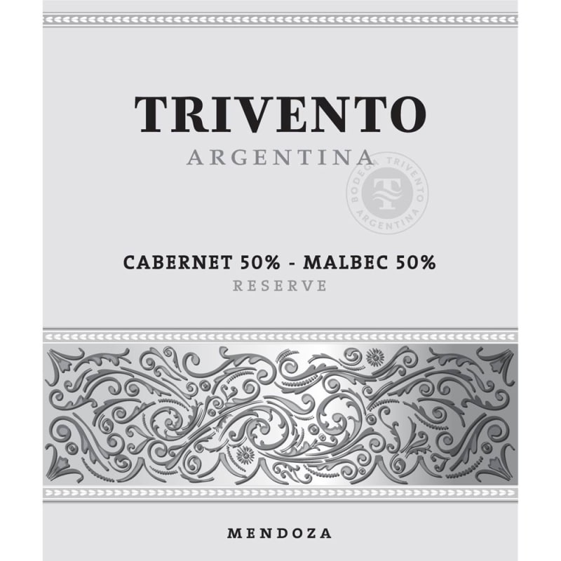 Trivento Reserve Cabernet-Malbec 2013 Front Label