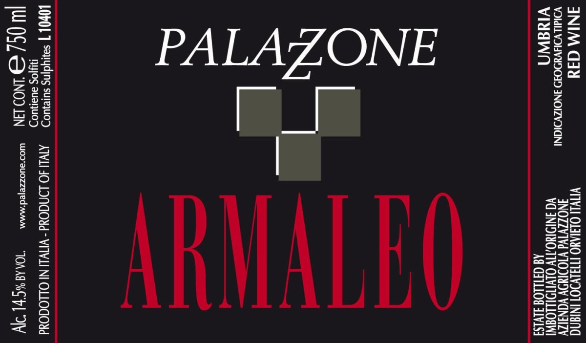 Palazzone Umbria Armaleo Rosso 2013 Front Label