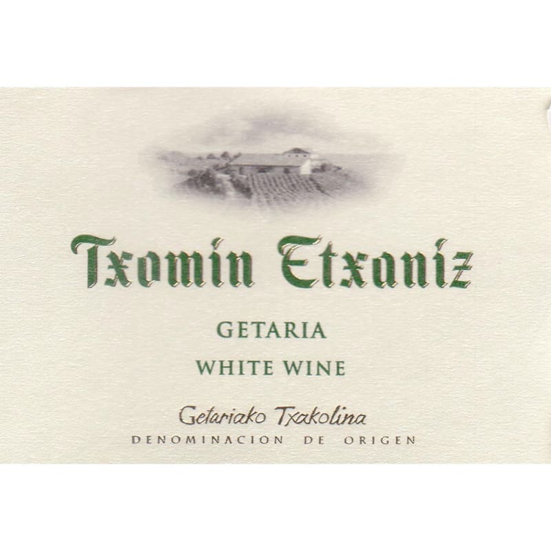 Txomin Etxaniz 2013 Front Label