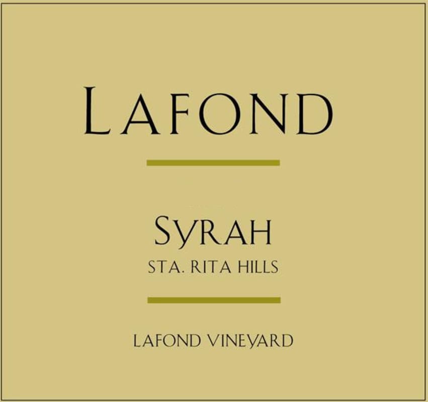 Lafond Lafond Vineyard Syrah 2010 Front Label