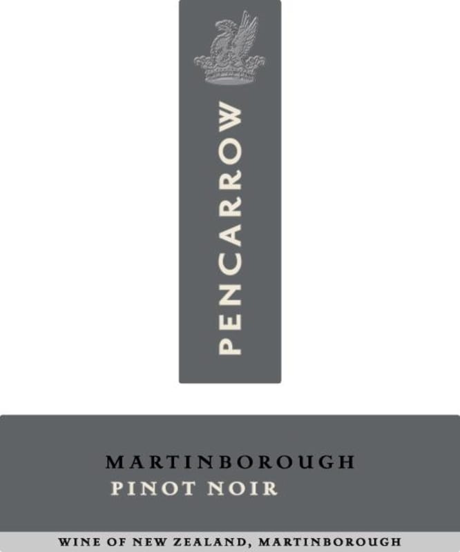 Palliser Estate Pencarrow Pinot Noir 2012 Front Label