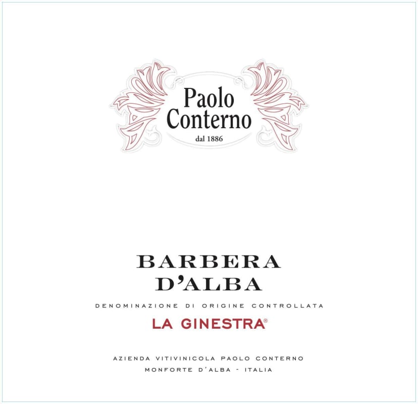 Paolo Conterno La Ginestra Barbera d'Alba 2015 Front Label