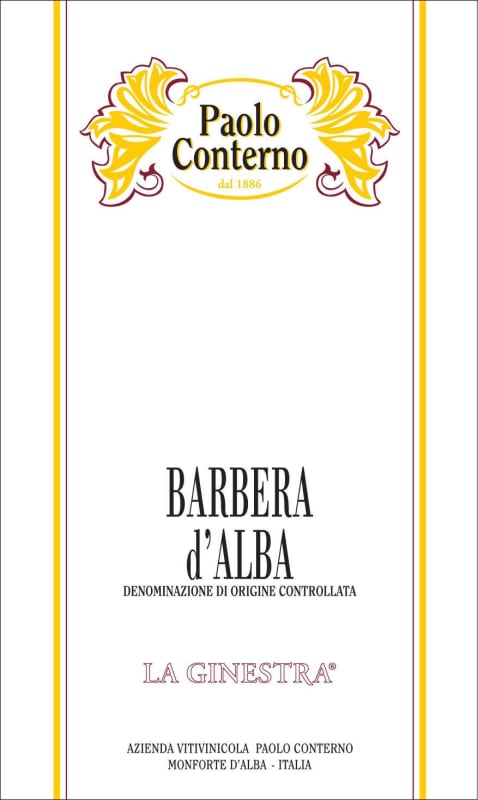 Paolo Conterno La Ginestra Barbera d'Alba 2011 Front Label