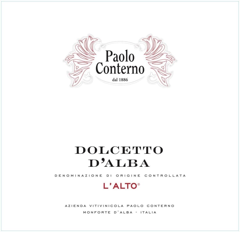 Paolo Conterno L'Alto' Dolcetto d'Alba 2013 Front Label