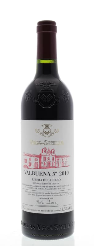 Tempos Vega Sicilia Valbuena 5 2010 Front Bottle Shot