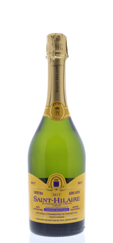 Saint Hilaire Limoux Blanc de Blanc Brut 2013 Front Bottle Shot