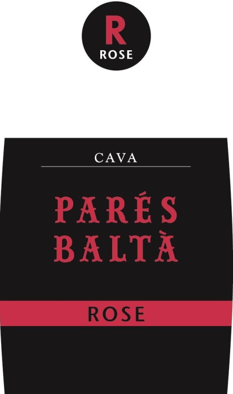 Pares Balta Rose Brut Cava Front Label