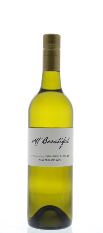 Mt. Beautiful Sauvignon Blanc 2014 Front Bottle Shot
