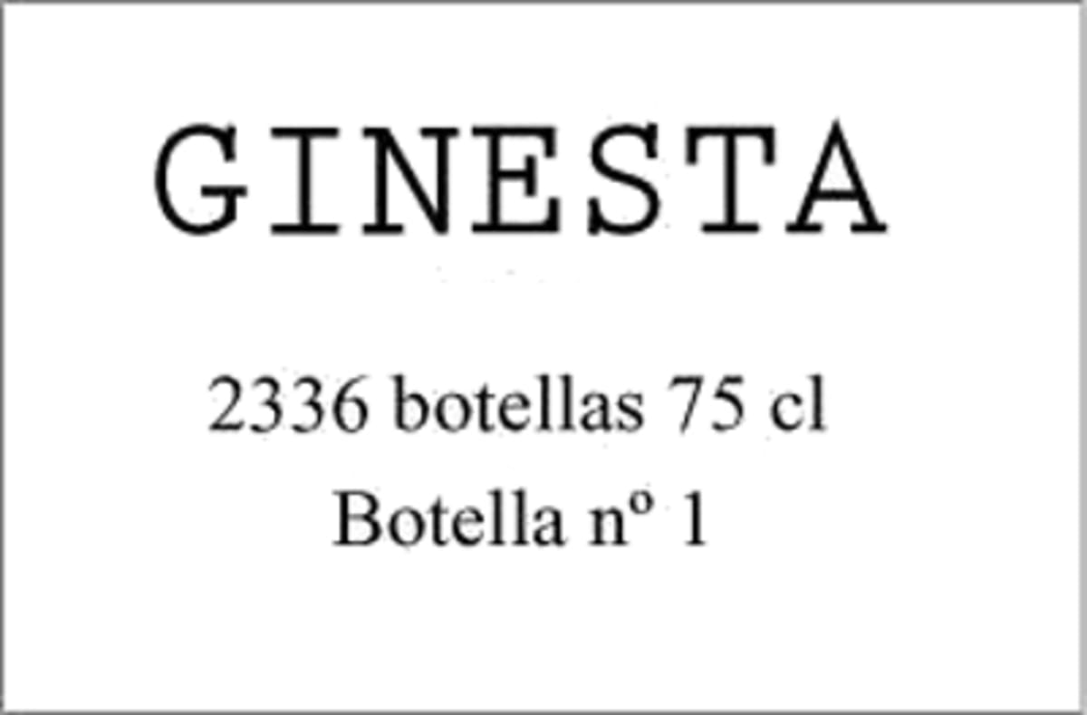 Pares Balta Ginesta 2010 Front Label
