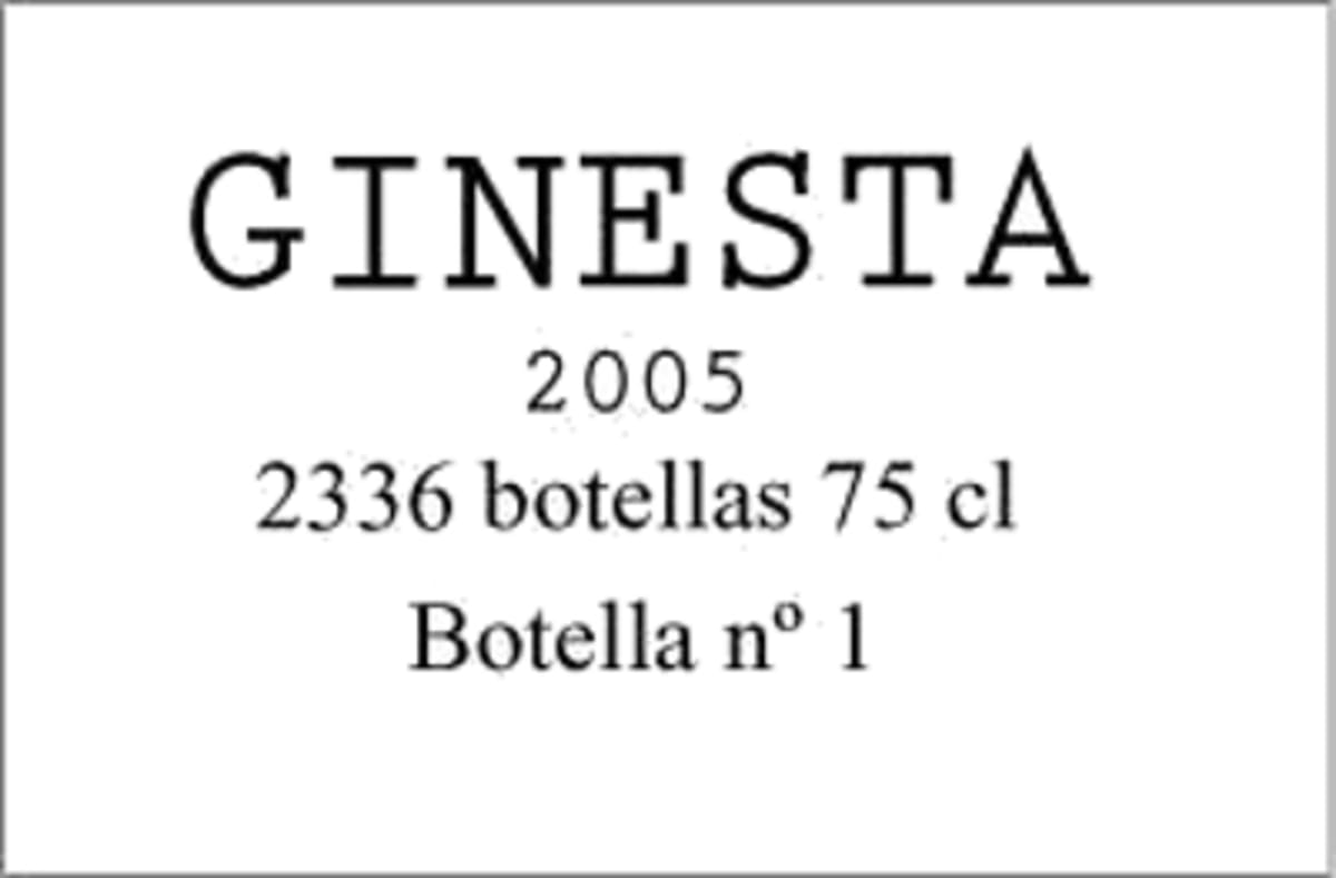 Pares Balta Ginesta 2005 Front Label