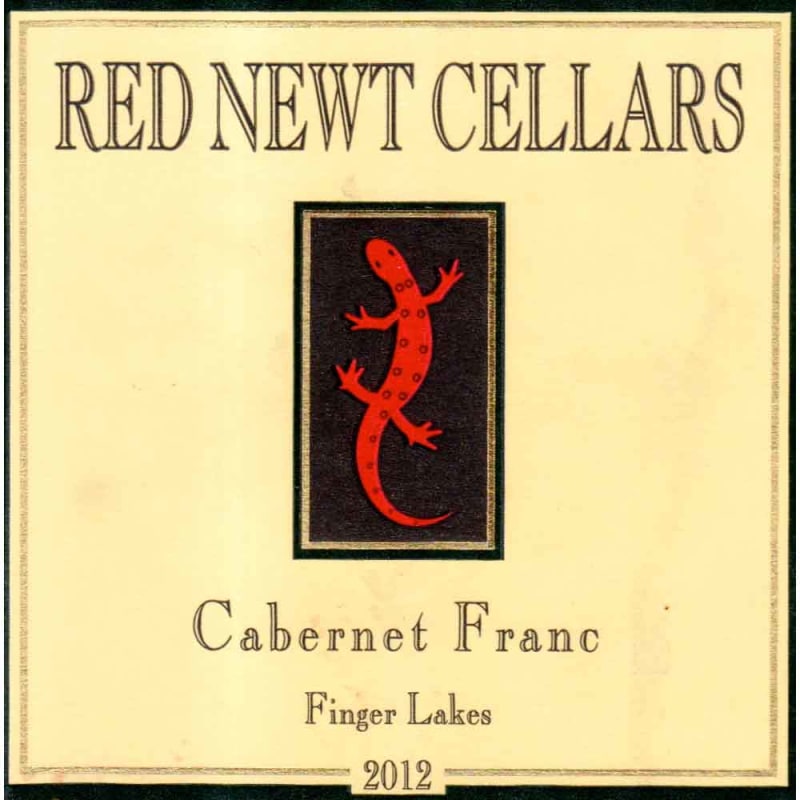 Red Newt Cellars Cabernet Franc 2012 Front Label