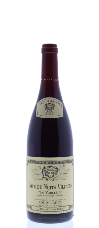 Louis Jadot Cote de Nuits-Villages Le Vaucrain 2012 Front Bottle Shot