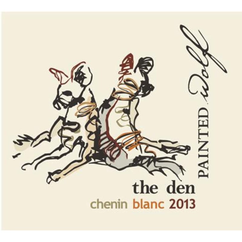 Painted Wolf The Den Chenin Blanc 2013 Front Label