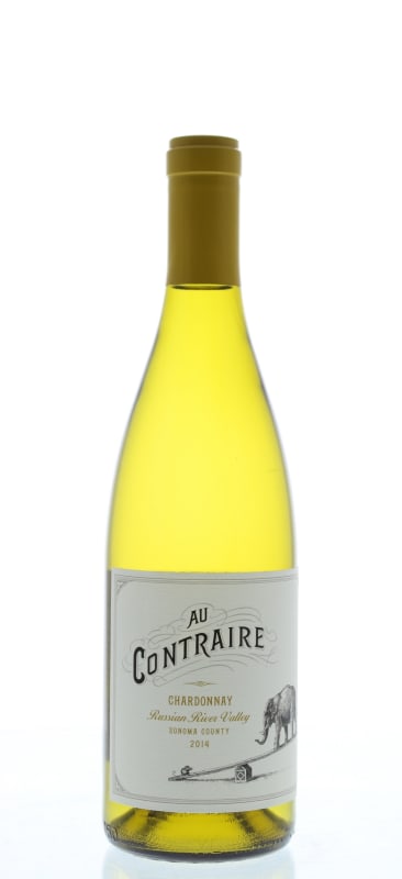 Au Contraire Russian River Chardonnay 2014 Front Bottle Shot