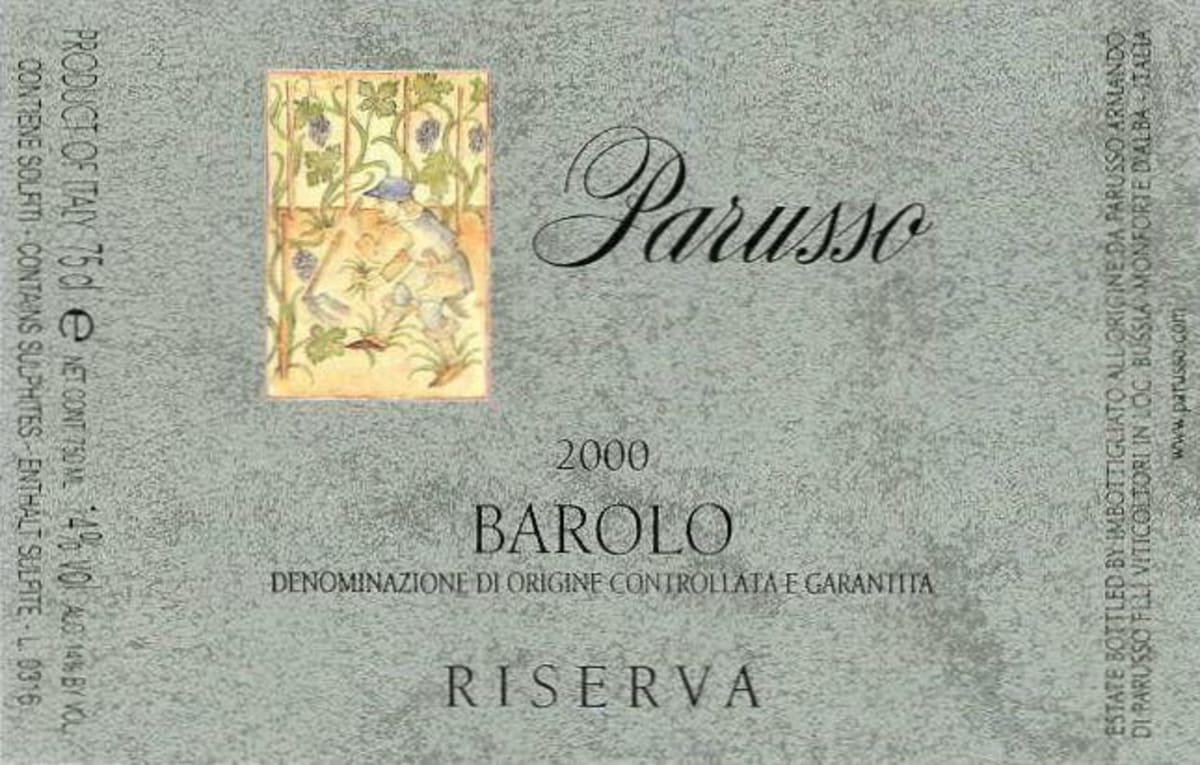 Parusso Barolo Armando Etichetta Argento Riserva 2000 Front Label