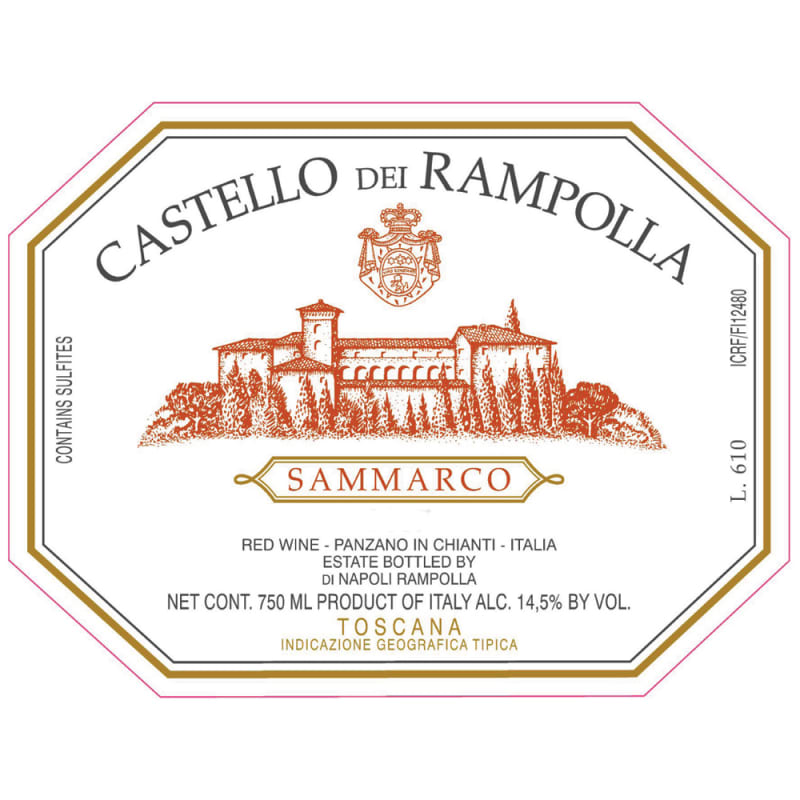 Castello dei Rampolla Sammarco 1997 Front Label