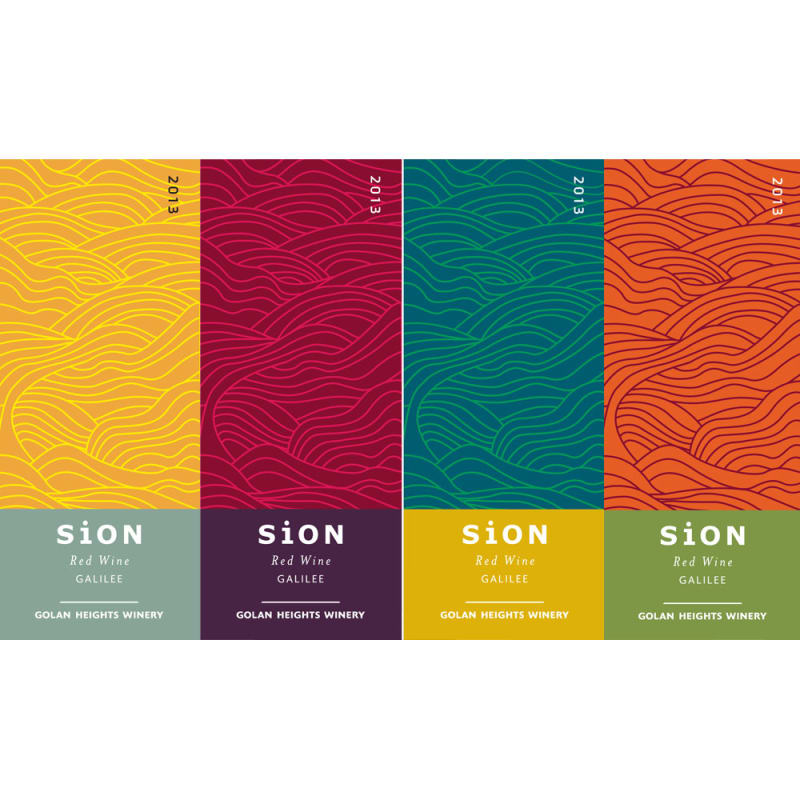 Golan Heights Sion Creek Red (OU Kosher) 2013 Front Label