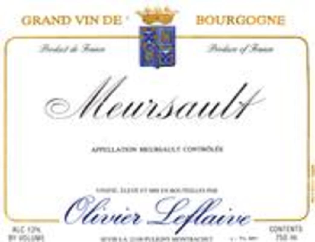 Olivier Leflaive Meursault 1998 Front Label