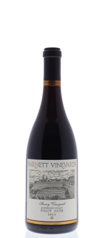 Barnett Vineyards Savoy Vineyard Pinot Noir 2013 Front Bottle Shot