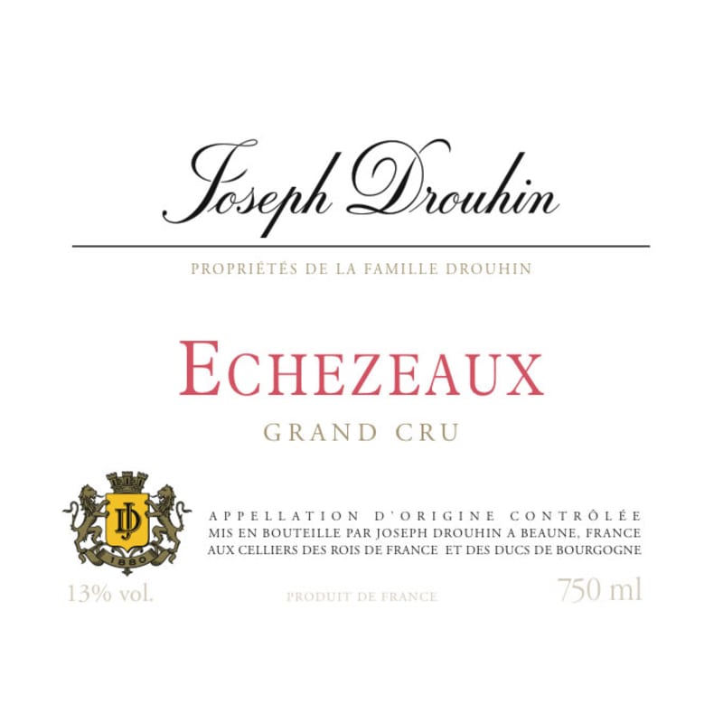 Joseph Drouhin Echezeaux Grand Cru 2012 Front Label