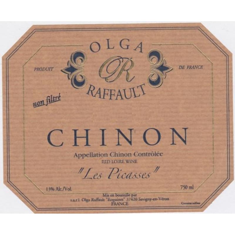 Olga Raffault Les Picasses 2010 Front Label