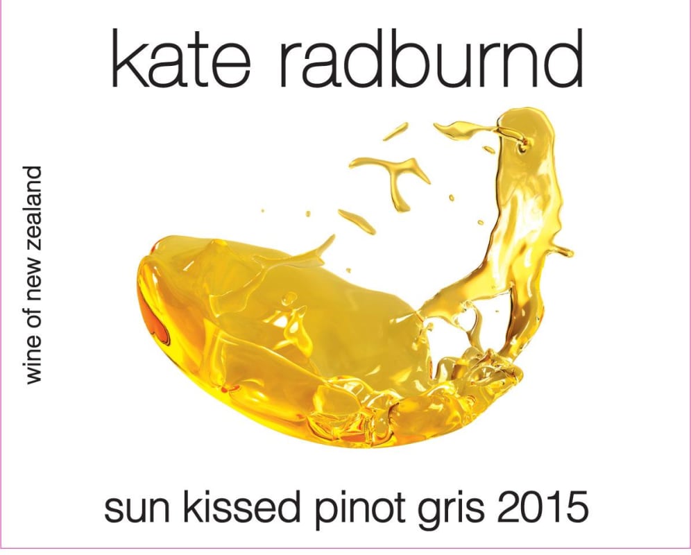 C.J. Pask Winery Kate Radburnd 'Sun Kissed' Pinot Gris 2015 Front Label