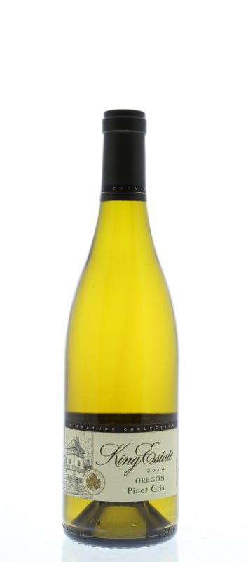 King Estate Signature Collection Pinot Gris 2014 Front Bottle Shot