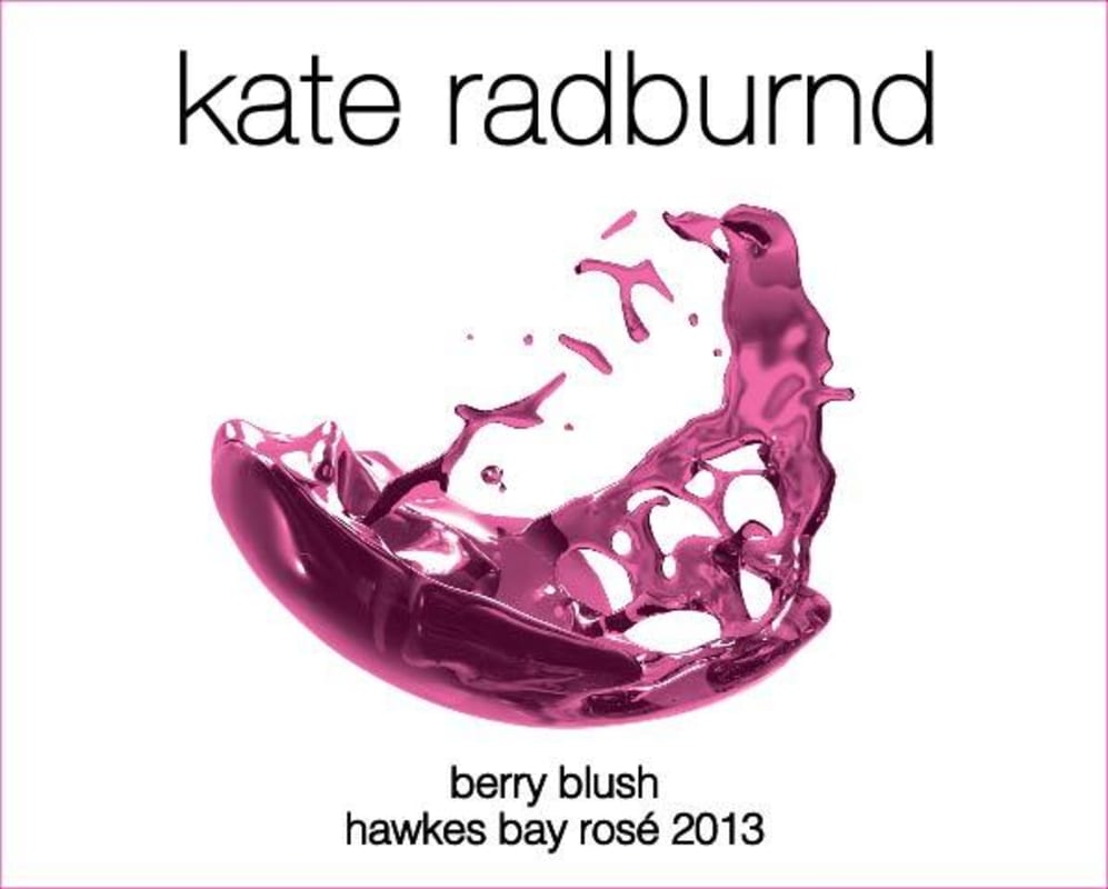 C.J. Pask Winery Kate Radburnd Berry Blush Rose 2013 Front Label