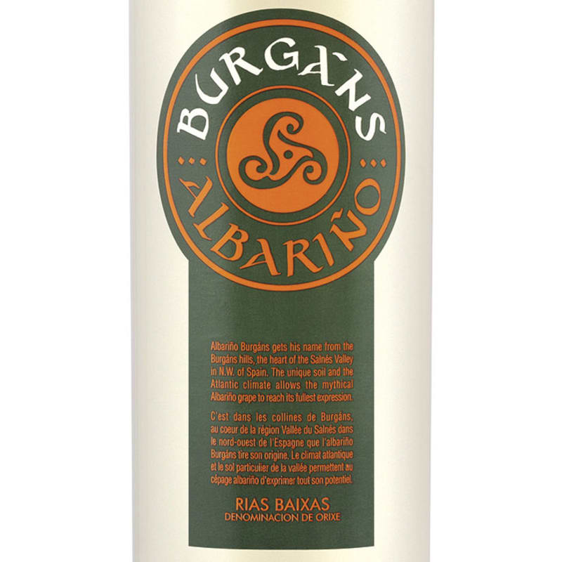 Burgans Albarino 2014 Front Label