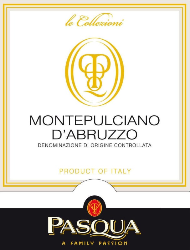 Pasqua Montepulciano d'Abruzzo Le Collezioni 2014 Front Label