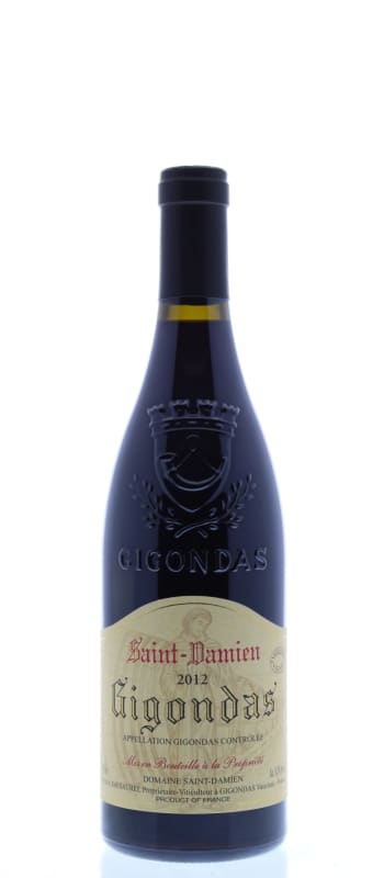 Domaine Saint-Damien Gigondas Vieilles Vignes 2012 Front Bottle Shot