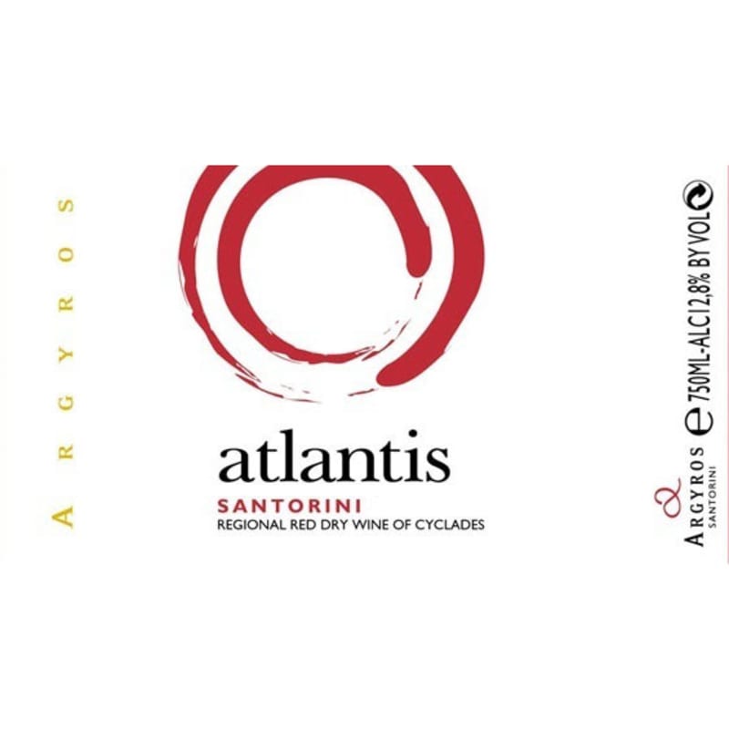 Estate Argyros Atlantis Red 2012 Front Label