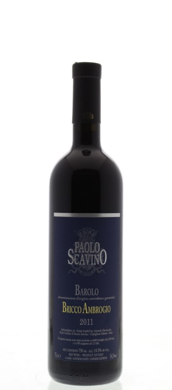 Paolo Scavino Barolo Bricco Ambrogio 2011 Front Bottle Shot