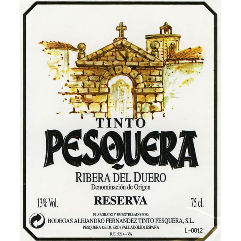 Pesquera Reserva 2010 Front Label
