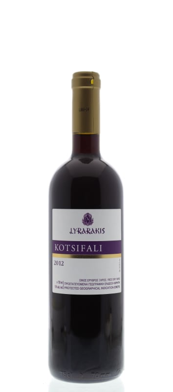Lyrarakis Kotsifali 2012 Front Bottle Shot