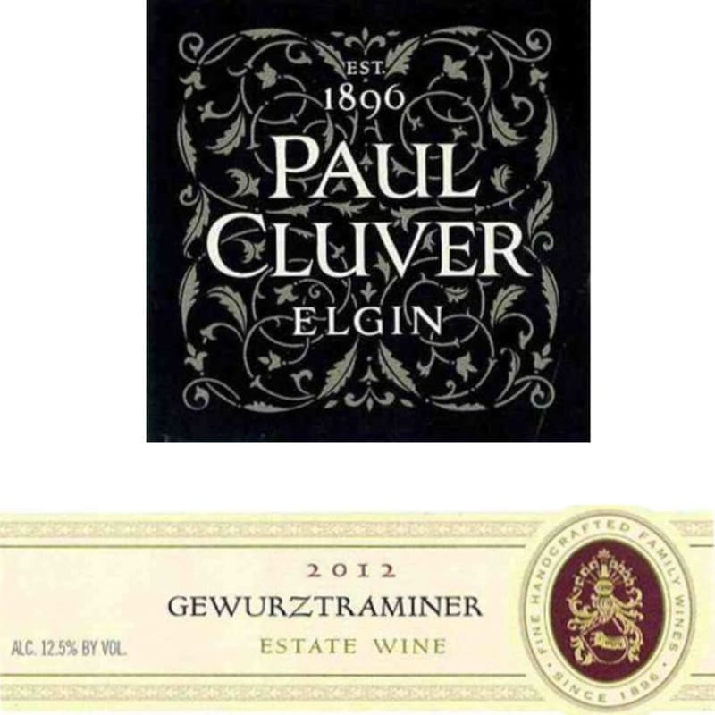 Paul Cluver Gewurztraminer 2012 Front Label